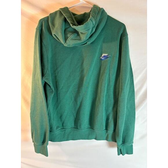 Nike Men’s Small / Women's Medium Green Fleece Hoodie Multi-Color Logo $55 - Picture 4 of 7